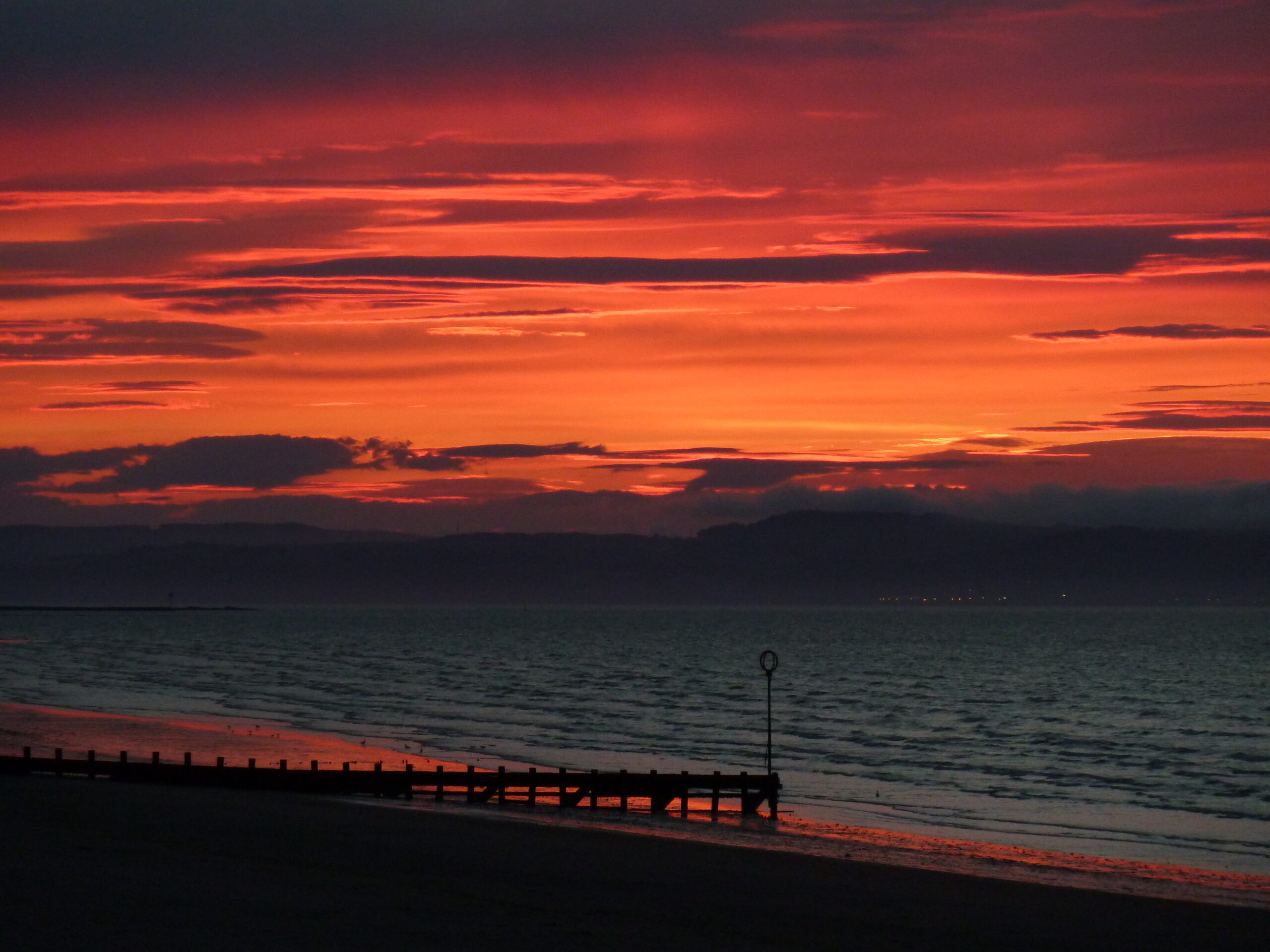 Sunset over Portobello beach